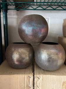 Iridescent Sphere Votive Holders - Set of 3