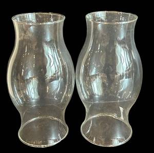Hurricane Glass Vases - 8.5 in Tall (Lot of 9)