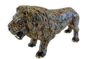 DR - Granite Lion Statue - Hand-Carved 4 x 8 in