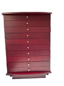 K- Wooden Jewelry Box - Tall Multi-Drawer Cabinet