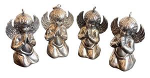 DR - Vintage Sterling Silver Angel Figurines - 4-Piece Set