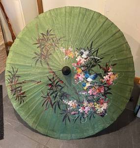 DR - Vintage Green Parasol Umbrella