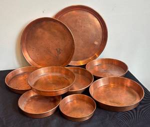 DR - Vintage Copper Pans & Platters