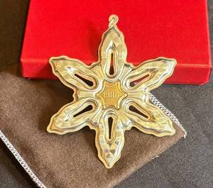 DR - Gorham Sterling Silver 1986 Snowflake Ornament