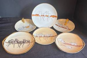 DR - Six Vintage Mouse Motif Plates