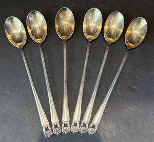 DR - Vintage Rogers Bros Ice Tea Spoons - Set of 6