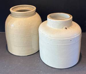 DR - Two Vintage Stoneware Jars