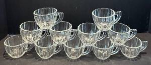 DR - 11 Vintage Heisey Crystolite Teacups