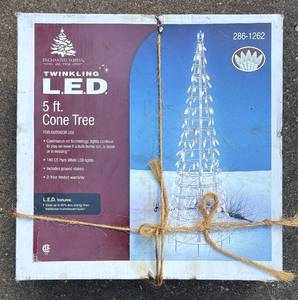 BY - Enchanted Forest Twinkling LED Pine Tree Cone Tree 5 ft