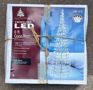 BY - Enchanted Forest Twinkling LED 6 ft Cone Tree