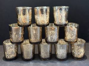 K - 12 Dazzling Votive Glass Candle Holders