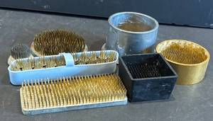 K - Vintage Floral Frog Set - Assorted Sizes