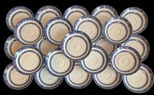 DR - 24 Royal Cuthbertson Blue & White Saucers