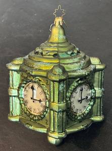 DR - Christopher Radko for Marshall Fields Clock Tower Ornament