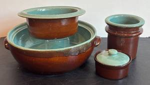 DR - Vintage Red Wing Provincial Ware Bowls & Crocks