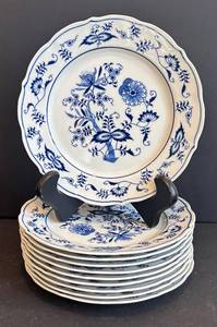 FC - Set of 10 Blue Danube Dinner Plates