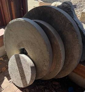 BY - Four Vintage Cement Wheels