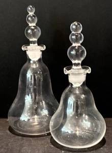 DR -  Vintage Imperial Glass Candle Wick Cruet Pair