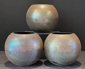 DR - Silvestri Jewel Luster Mouth-Blown Glass Votives (3-Piece)