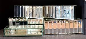 K - Rectangular Mirror Strip Vases