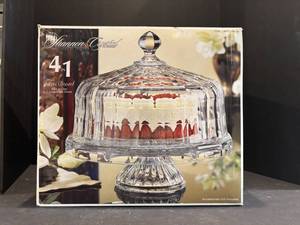 G - Fairmont Four in One Crystal Cake Dome - 12-Inch Tall, In Original Box