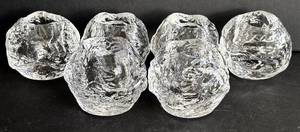 DR - Kosta Boda Snowball Votive Holders - Set of 6