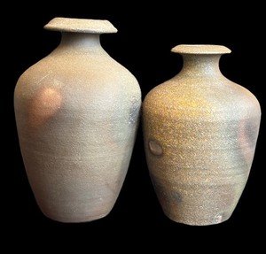 DR - St. Johns Pottery Raku Vases (Lot of 2)