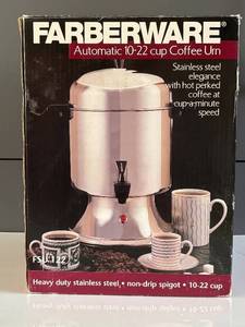 LR - Farberware Automatic 10-22 Cup Coffee Urn - Stainless Steel