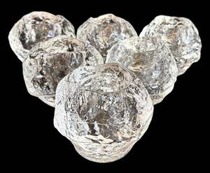 DR - Kosta Boda Clear Snowball Votive Holders - Set of 6
