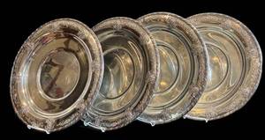 LR - Vintage Ardsley Tudor Plate - 4 Large Platters, 17 in Diameter