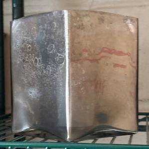 G - Silver Votive Holders - 6 in H x 4.75 in Sq (Lot of 11)