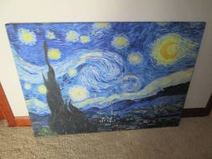 Abstract picture printed on cloth, ...