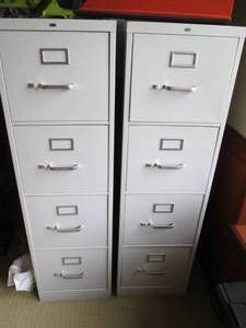 2 Four drawer file cabinets...