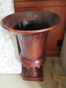 Large metal planter...