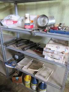 All contents of shelf, including au...