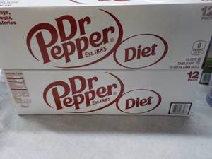 2 Diet Dr. Pepper 12 packs...