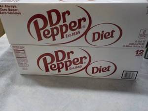 2 Diet Dr. Pepper 12 packs...