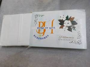 Set of 2 Burr Home White Pillow Cas...