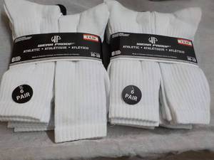 12 pair White Wear Proof Sockings s...
