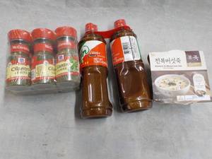 Cilantro leaves, Tajin Sauce and So...