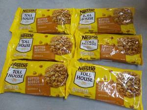 6 bags Tollhouse 11 oz Butter Scotc...