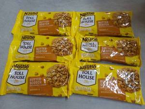 6 bags Tollhouse 11 oz Butter Scotc...
