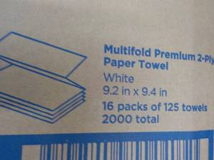 2000 White Multi Fold 2 Ply Paper T...