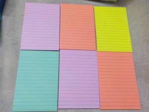 6 Post It 4 x 6 Pads...