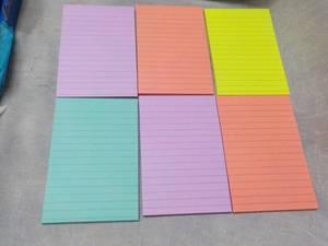 6 Post It 4 x 6 Pads...
