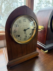 Seth Thomas Sonora Chime Mantel Clock Arched Wood Case Untested