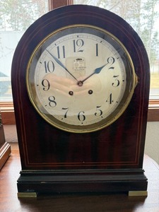 Antique J.B. Hudson & Son Minneapolis Mantel Clock, 16in Tall