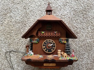 Vintage Druva Heidi Haus Black Forest German Chalet Cuckoo Clock (As-Is) - Untested
