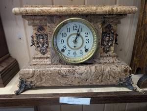 Seth Thomas Tulane Mantle Clock 1908 Marbleized Case