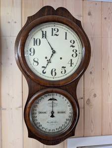 Thea Calendar Clock Co. Wall Clock with Calendar Dial & Moon Phase